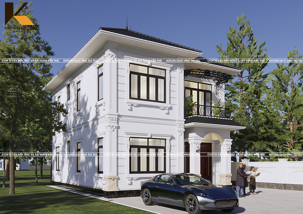 Thiết kế nhà 2 tầng hiện đại tại Ninh Bình