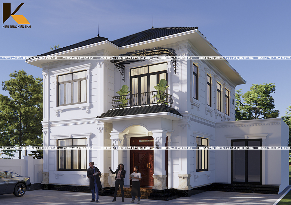 Thiết kế nhà 2 tầng hiện đại tại Ninh Bình