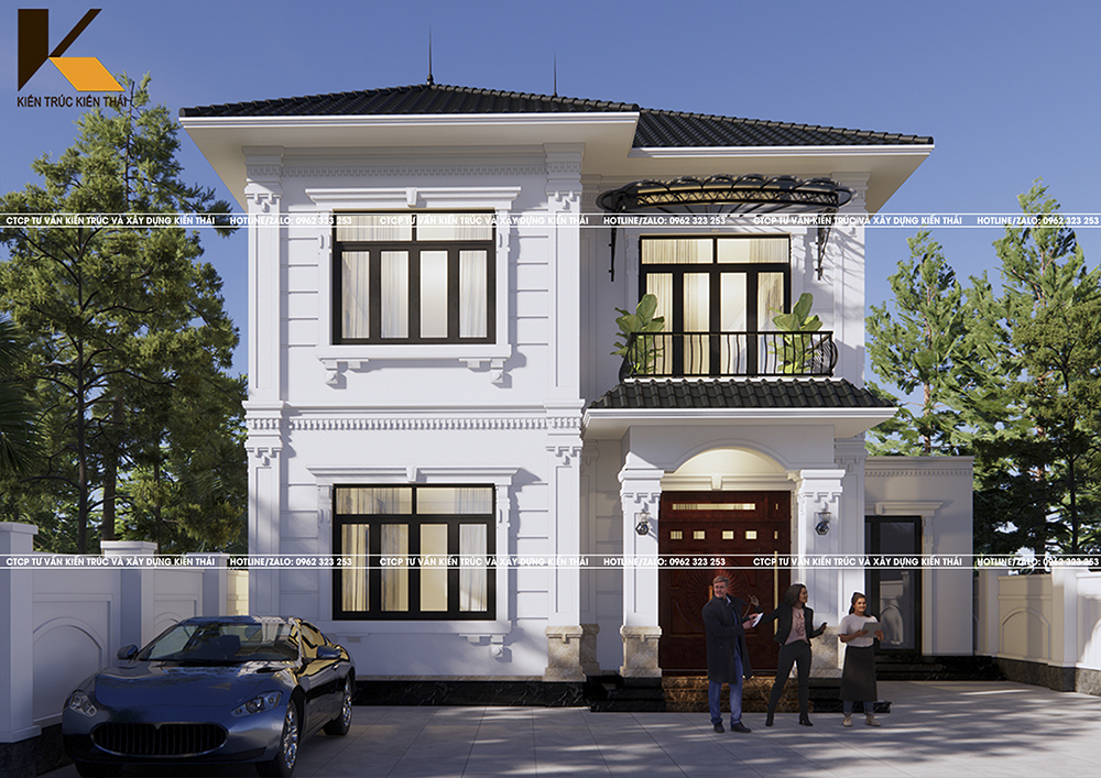 Thiết kế nhà 2 tầng hiện đại tại Ninh Bình