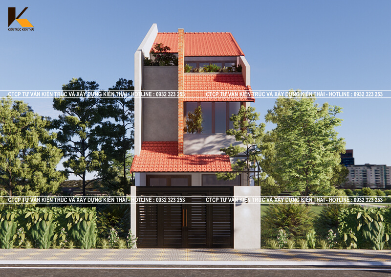 Mẫu nhà phố 3 phòng ngủ hiện đại diện tích 180m2 chi phí 1,2 tỷ tại Ninh Bình