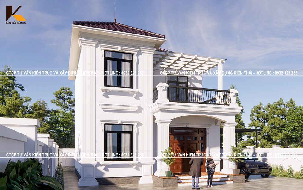 Thiết kế biệt thự 2 tầng đẹp, sang trọng và tối ưu công năng