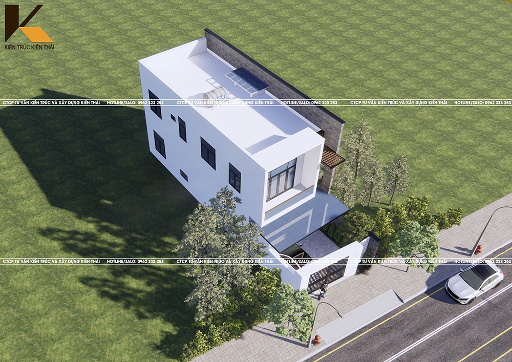 Nội thất phòng khách nhà 2 tầng hiện đại sang trọng