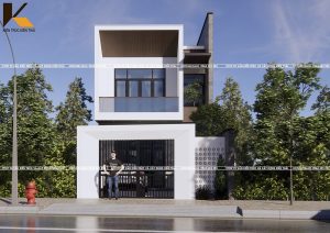 Nội thất phòng khách nhà 2 tầng hiện đại sang trọng