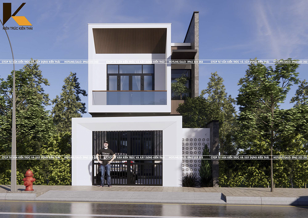 Nội thất phòng khách nhà 2 tầng hiện đại sang trọng