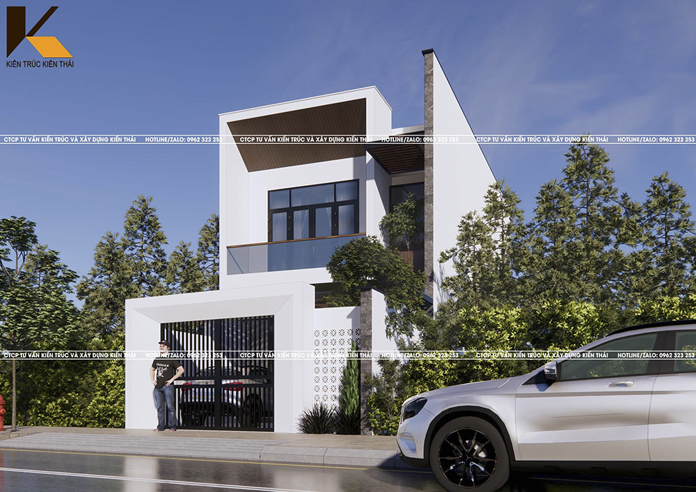 Mẫu nhà 2 tầng hiện đại tại Ninh Bình – Kiến Thái Architect