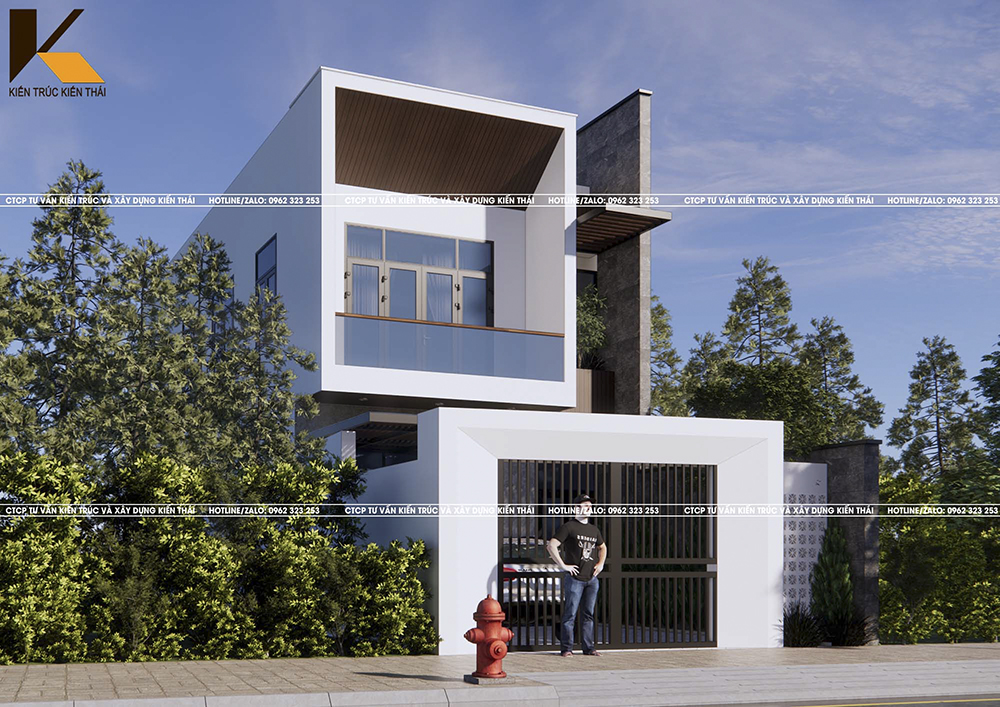 Mẫu nhà 2 tầng hiện đại tại Ninh Bình – Kiến Thái Architect