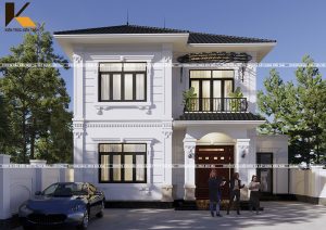 Thiết kế nhà 2 tầng hiện đại tại Ninh Bình