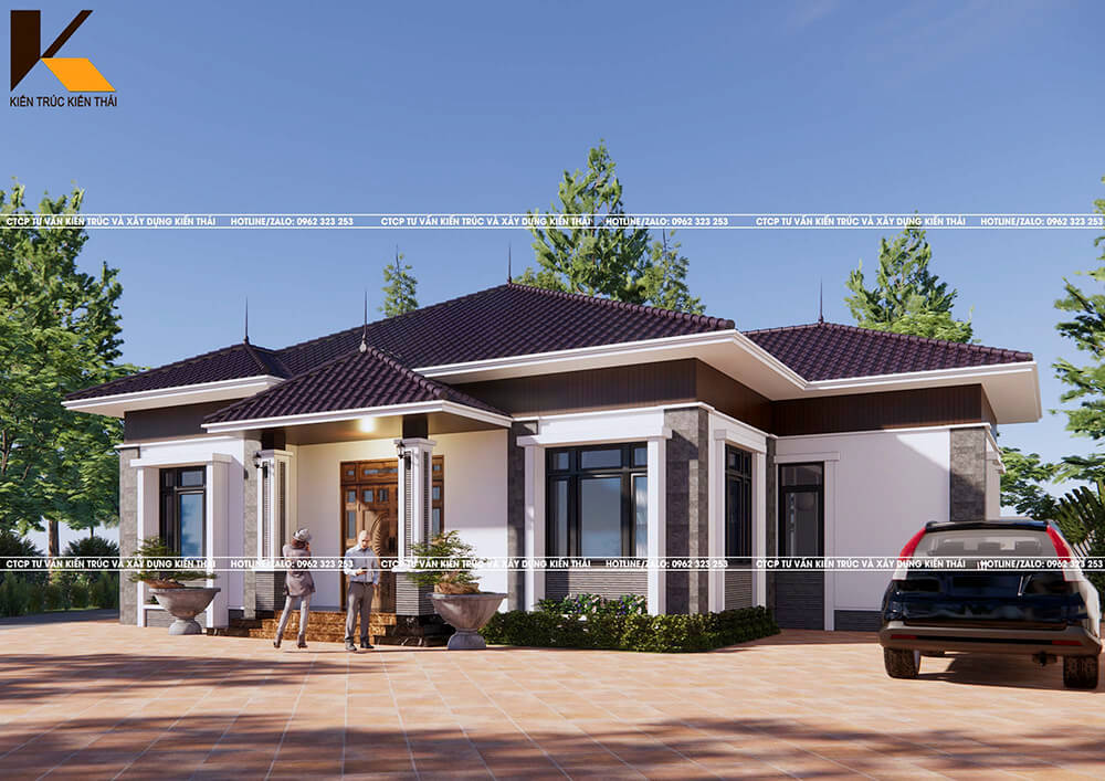 Nội thất hiện đại nhà cấp 4 tại Ninh Bình