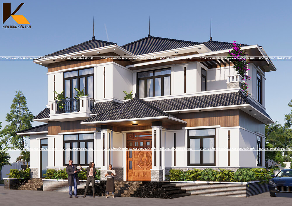 Mẫu nhà mái Nhật 2 tầng tại Hoa Lư – Ninh Bình đẹp hiện đại, chi phí chỉ 1,4 tỷ