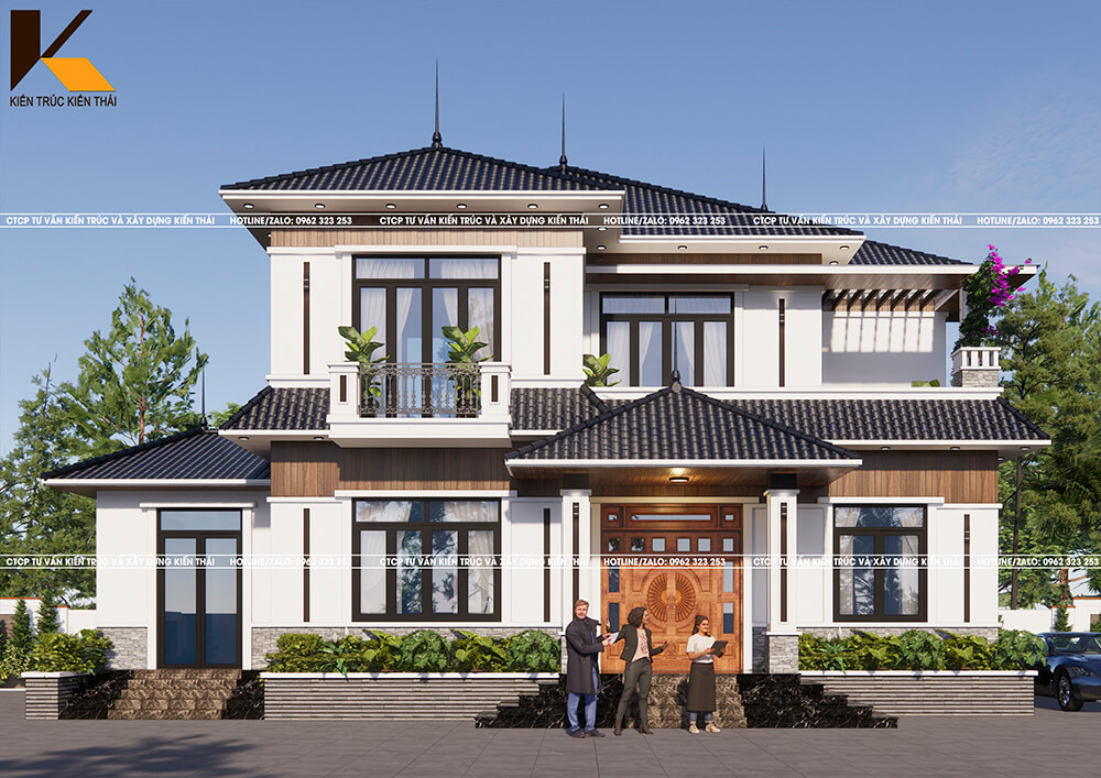 Mẫu nhà mái Nhật 2 tầng tại Hoa Lư – Ninh Bình đẹp hiện đại, chi phí chỉ 1,4 tỷ