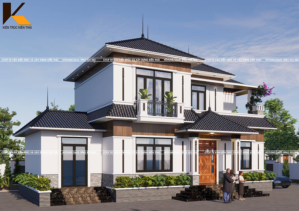 Mẫu nhà mái Nhật 2 tầng tại Hoa Lư – Ninh Bình đẹp hiện đại, chi phí chỉ 1,4 tỷ