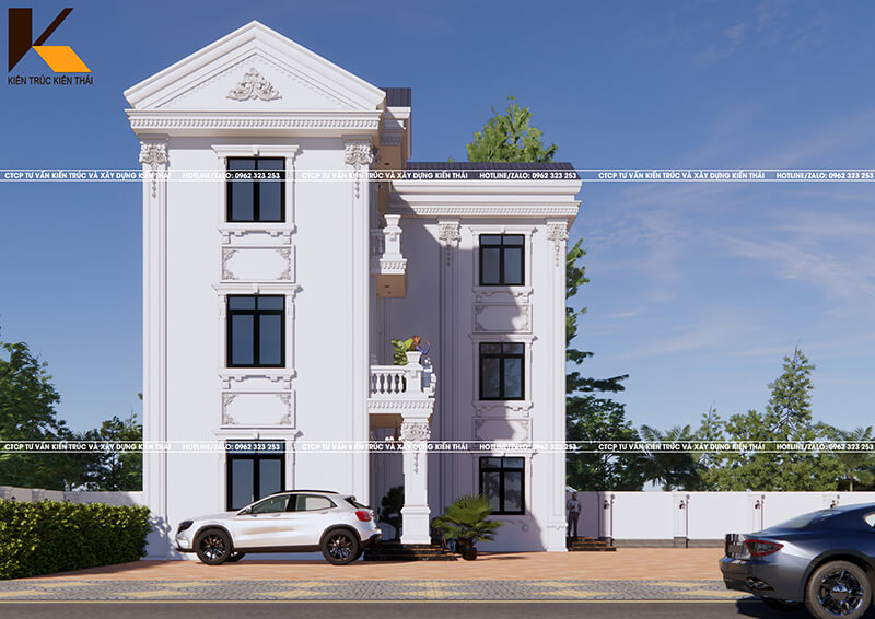 Biệt thự 3 tầng tân cổ điển sang trọng tại Nam Định – Ninh Bình