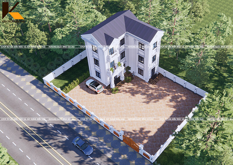 Biệt thự 3 tầng tân cổ điển sang trọng tại Nam Định – Ninh Bình