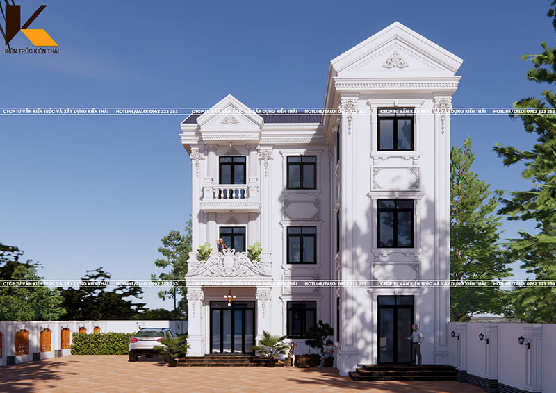 Biệt thự 3 tầng tân cổ điển sang trọng tại Nam Định – Ninh Bình