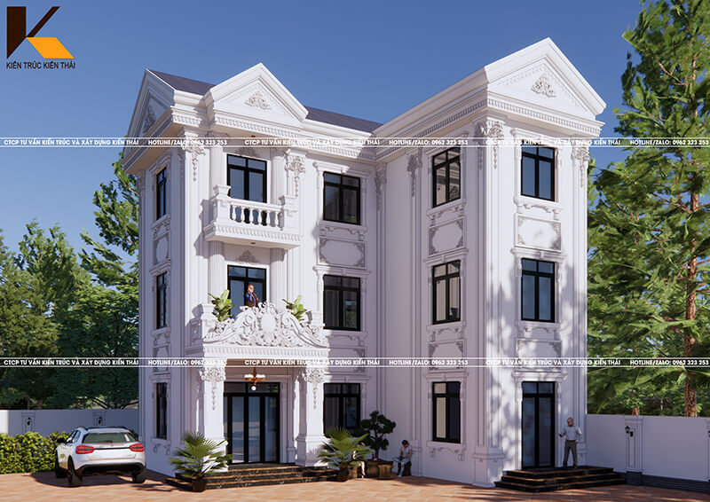 Biệt thự 3 tầng tân cổ điển sang trọng tại Nam Định – Ninh Bình
