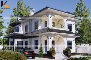 mẫu biệt thự tân cổ điển mái nhật tại Nam Định- Ninh bình