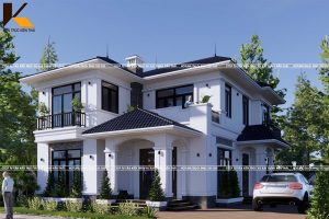 Biệt thự 2 tầng kiểu Nhật sang trọng, sân vườn rộng rãi, thiết kế hiện đại tại Ninh Bình