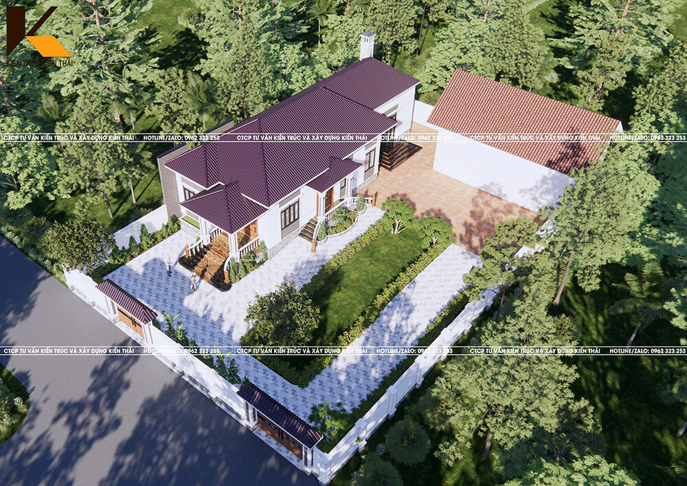 Biệt thự sân vườn 1 tầng mái Nhật 150 m² tại Ninh Bình