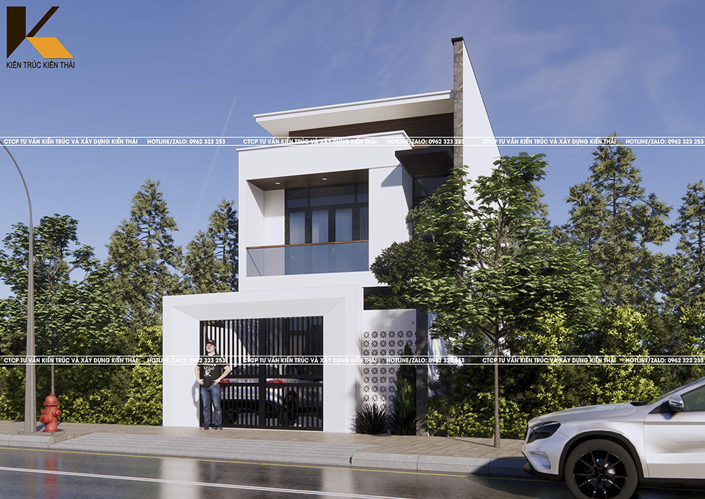 Nội thất phòng khách hiện đại nhà 2 tầng tại Ninh Bình