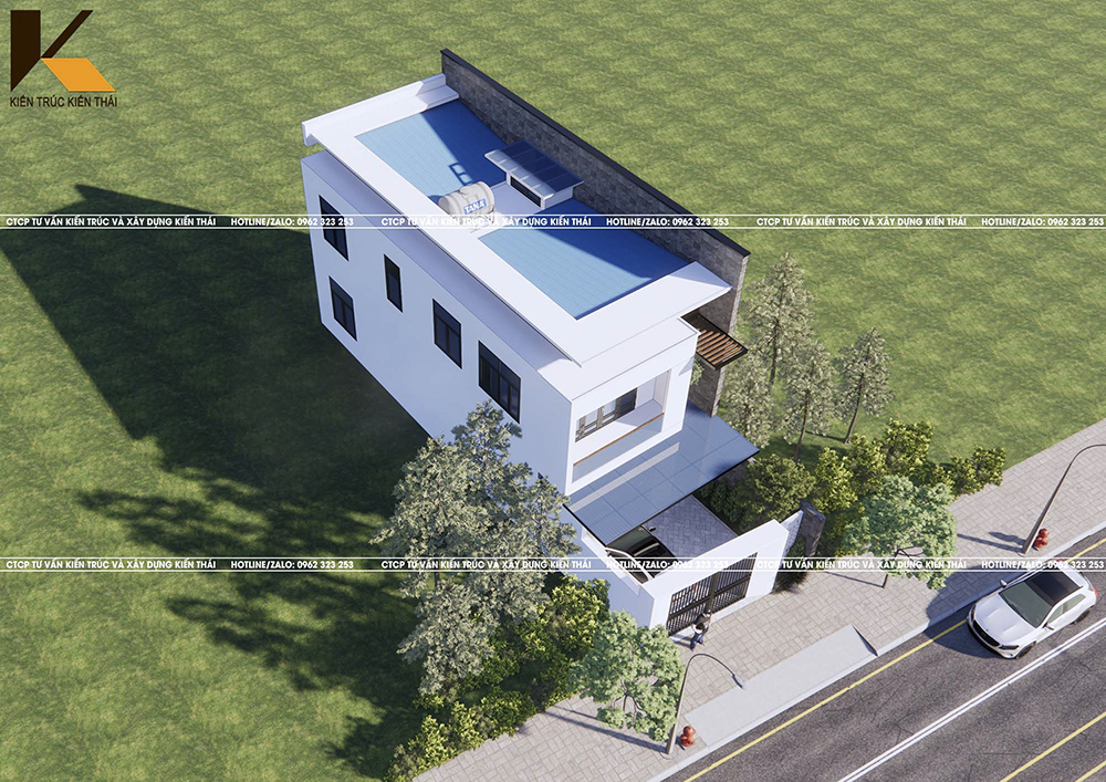 Mẫu nhà 2 tầng hiện đại đẹp tại Ninh Bình – Kiến Thái Architect