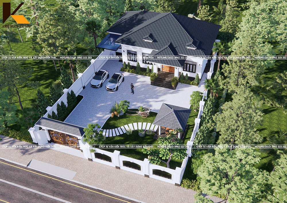 Mẫu nhà 1 tầng mái Nhật 3 phòng ngủ tại Ninh Bình